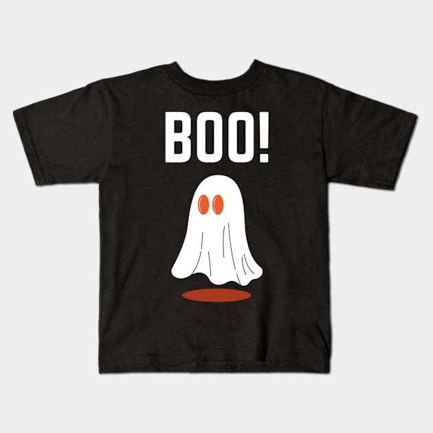 Funny Ghost Halloween Apparel Kids T-Shirt by Topher's Emporium